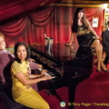Sharing the keyboard with Elton John with Nolwenn Leroy getting ready to sing